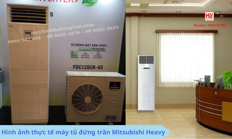 Hình ảnh thực tế máy lạnh tủ đứng Mitsubishi